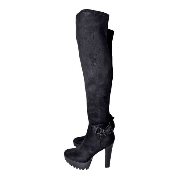 NWOB GUESS Cilantro 2 Over The Knee Platform Boot Size 6M - Picture 2 of 10